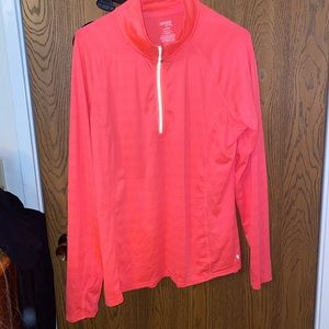 Pink pullover workout top